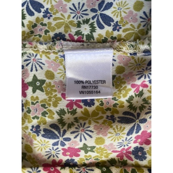 Liberty of London Target‎ Tank Top Petite XXLP Ruffles Floral Cottagecore 9542 - Picture 6 of 6